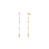 Ania Haie Gold Cascade Station Drop Stud Earrings