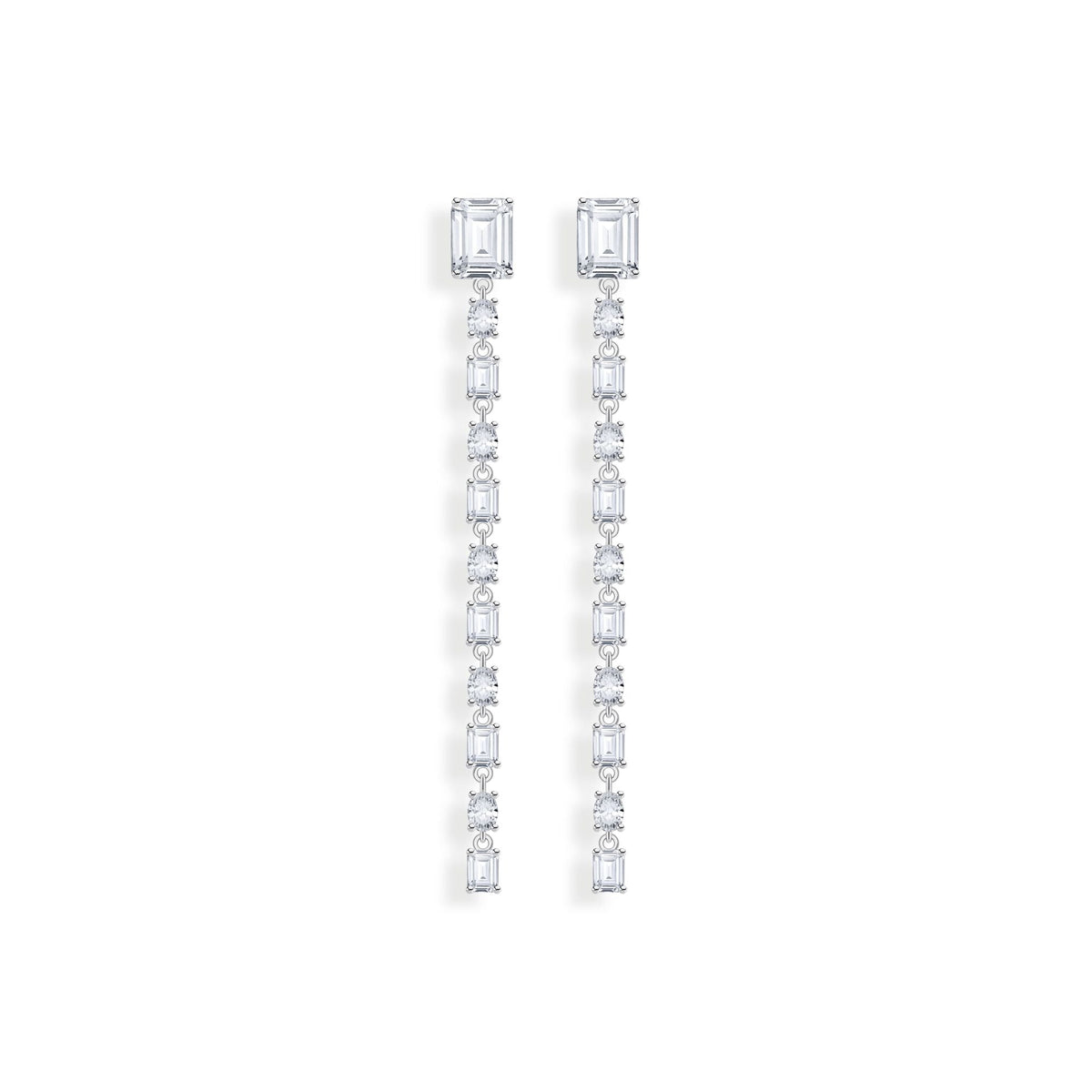 THOMAS SABO Drop Earrings with white stones silver