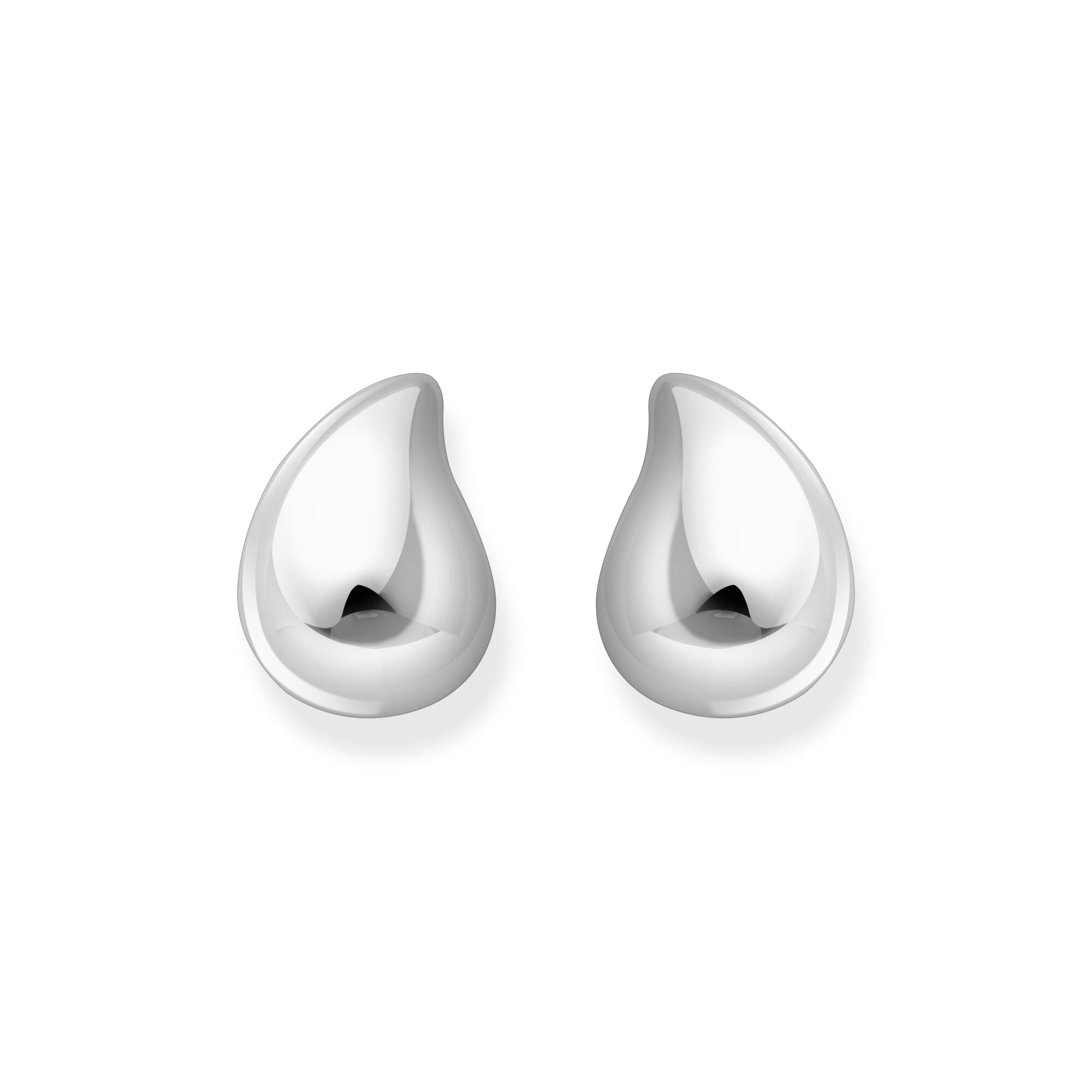 THOMAS SABO Organic drop-shaped ear studs silver