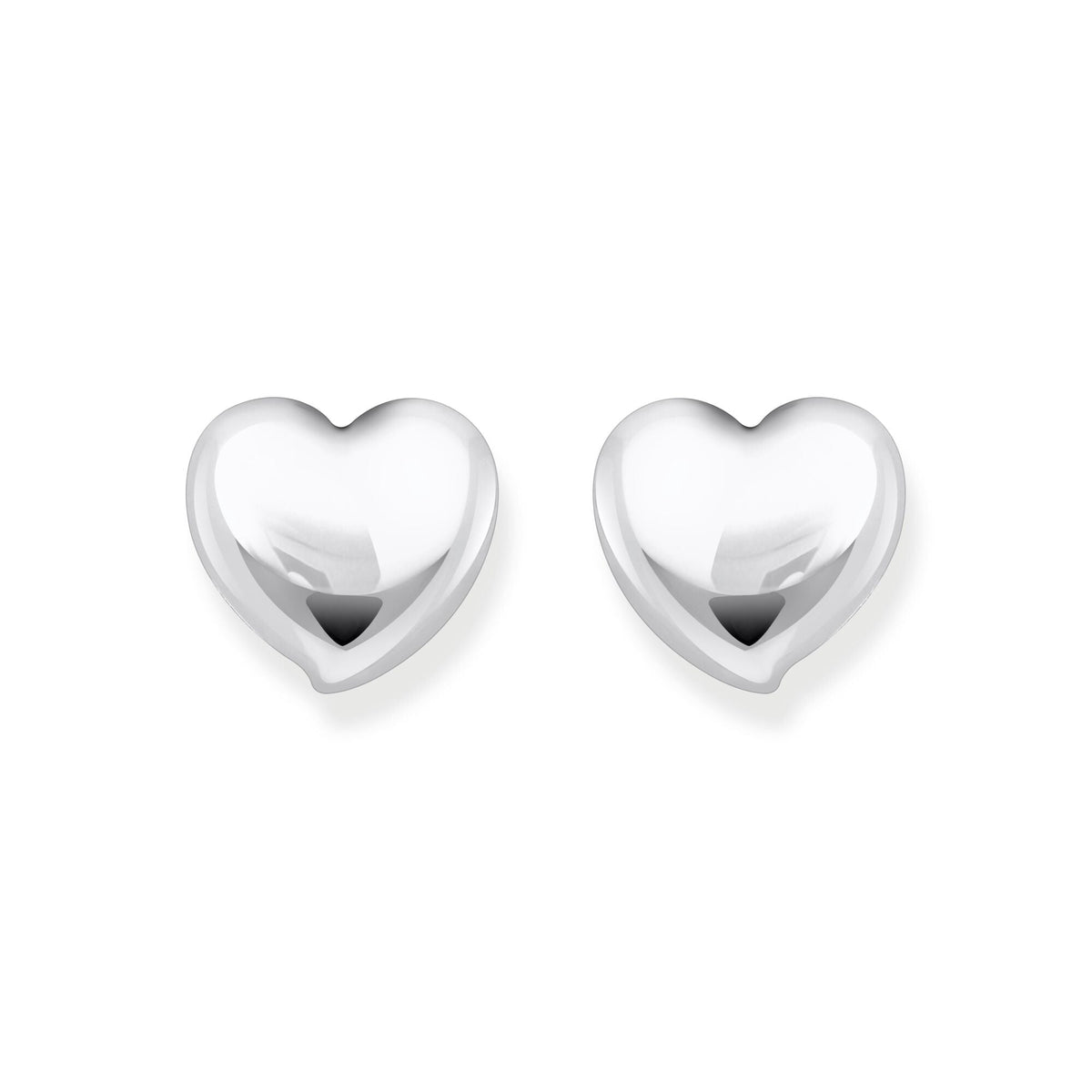 THOMAS SABO Ear studs in heart-shape silver