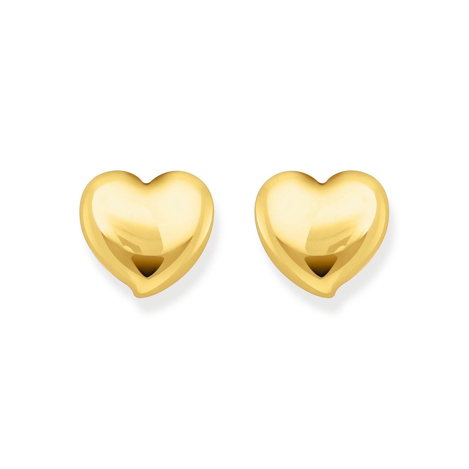 THOMAS SABO Ear studs in heart-shape gold