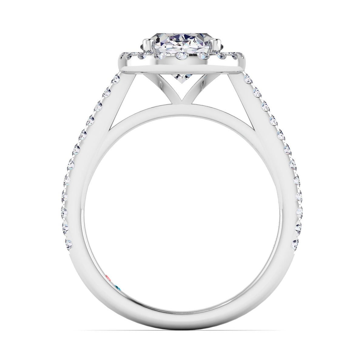 Lab Grown Diamond Halo Engagement Ring