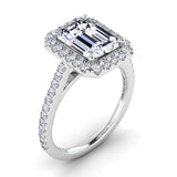 White gold|Emerald