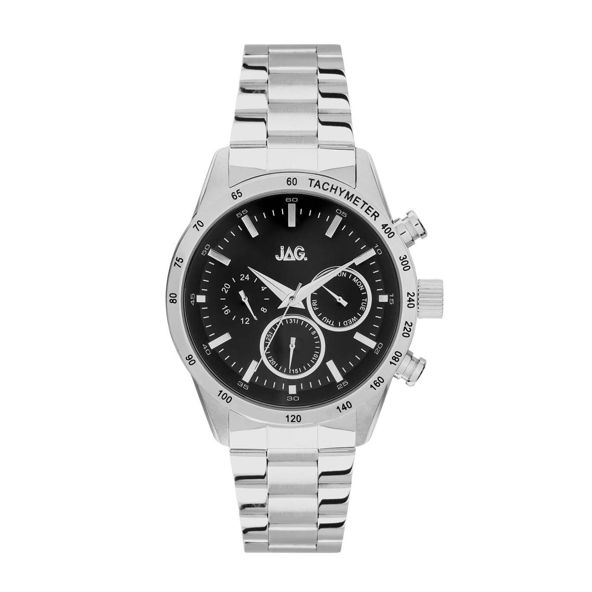Jag Alain Silver Stainless Steel 44mm Watch
