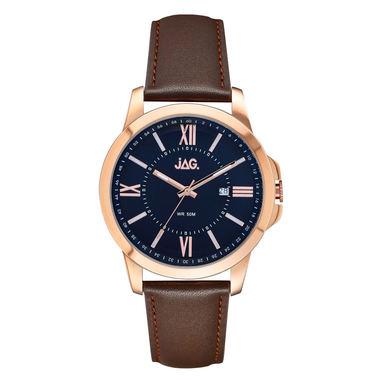 Jag Xavier Blue Stainless Steel 44mm Watch