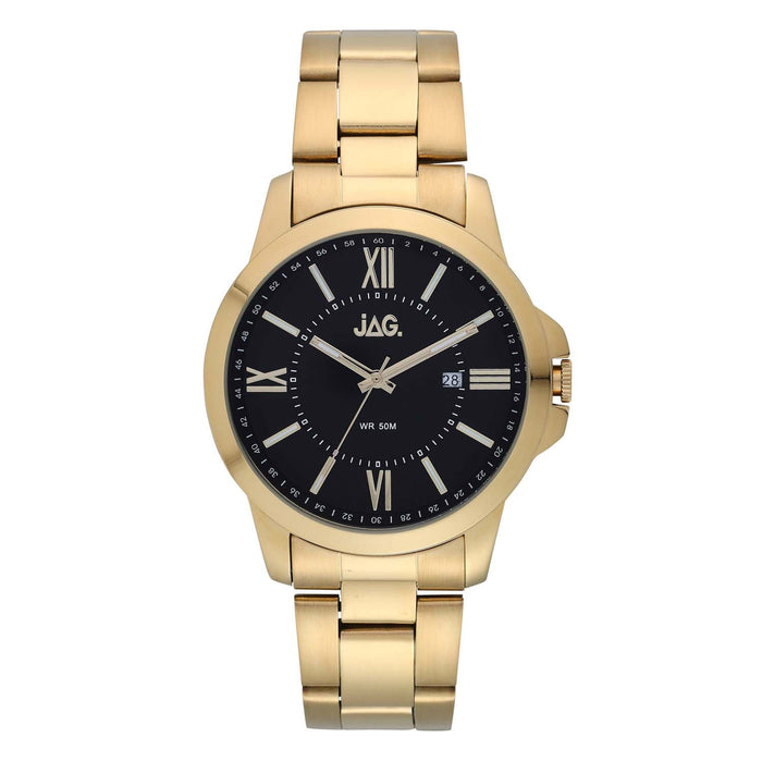 Jag Xavier Black Stainless Steel 44mm Watch