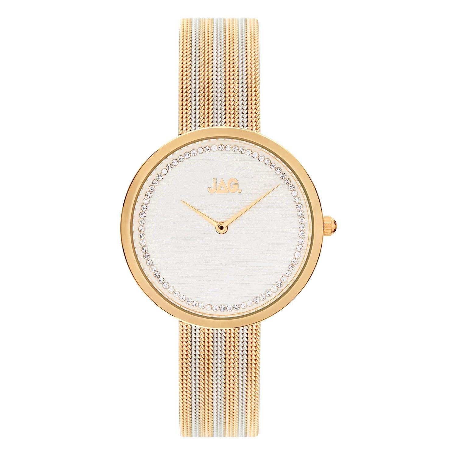 Jag Tegan White Alloy 34mm Watch