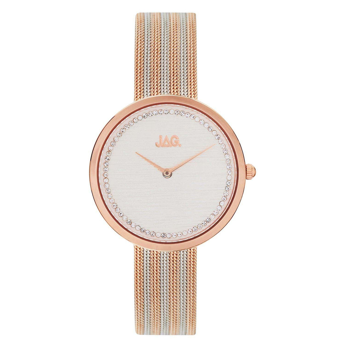 Jag Tegan White Alloy 34mm Watch