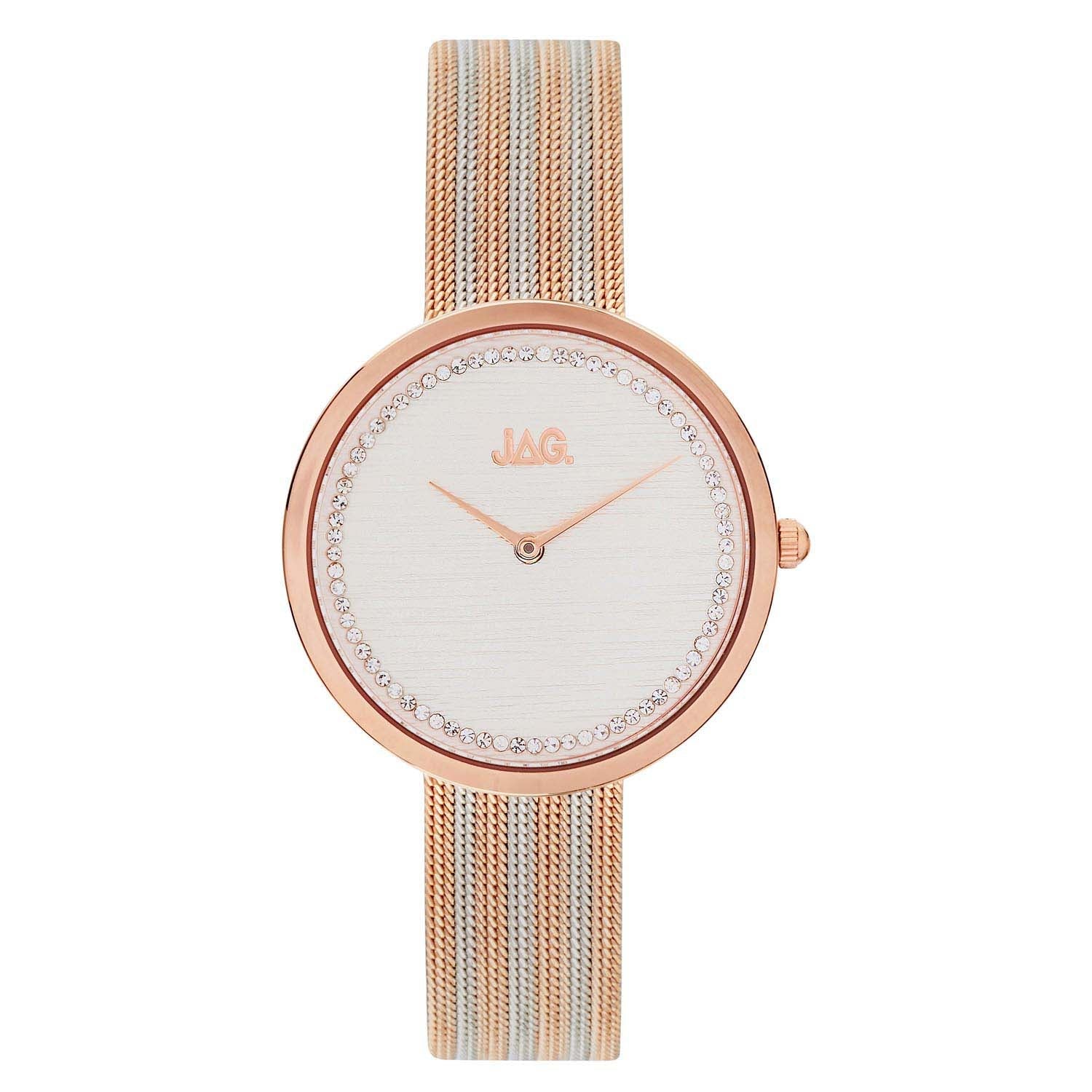 Jag Tegan White Alloy 34mm Watch