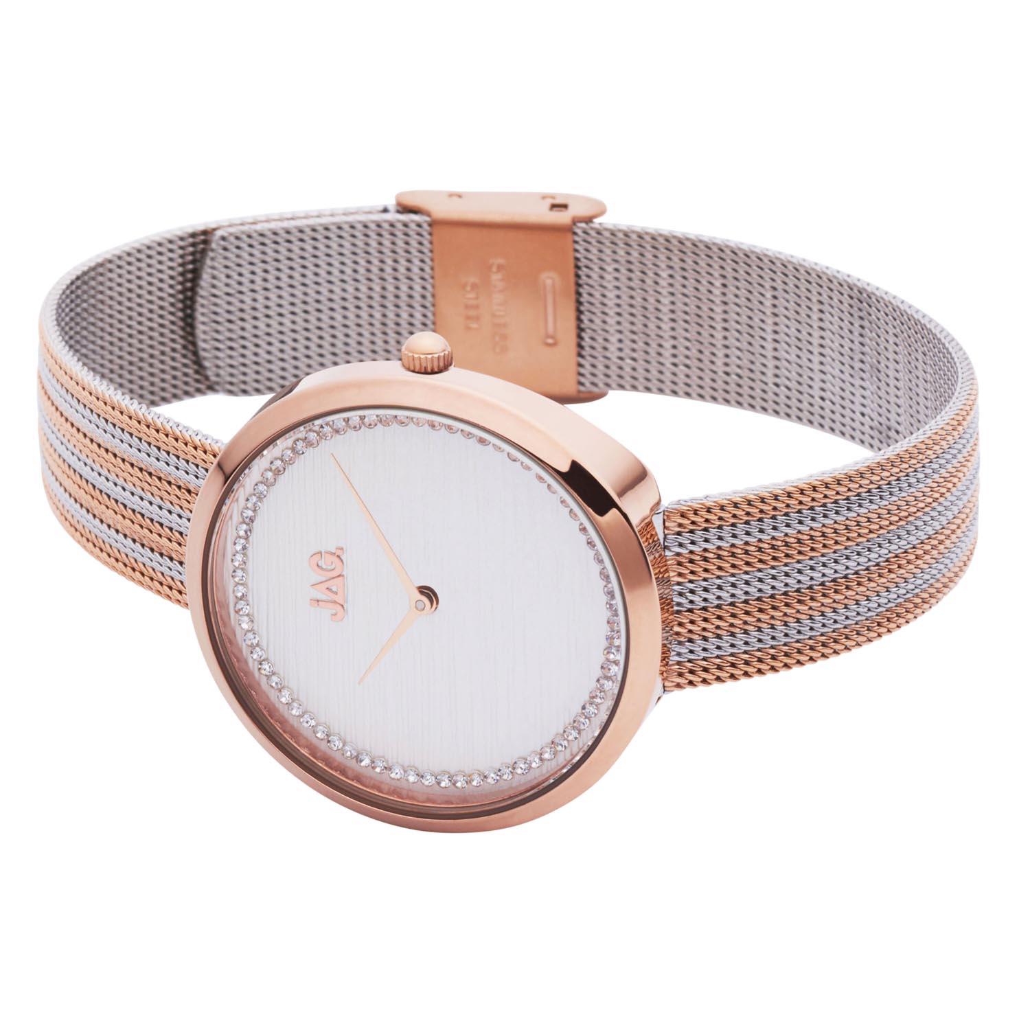 Jag Tegan White Alloy 34mm Watch