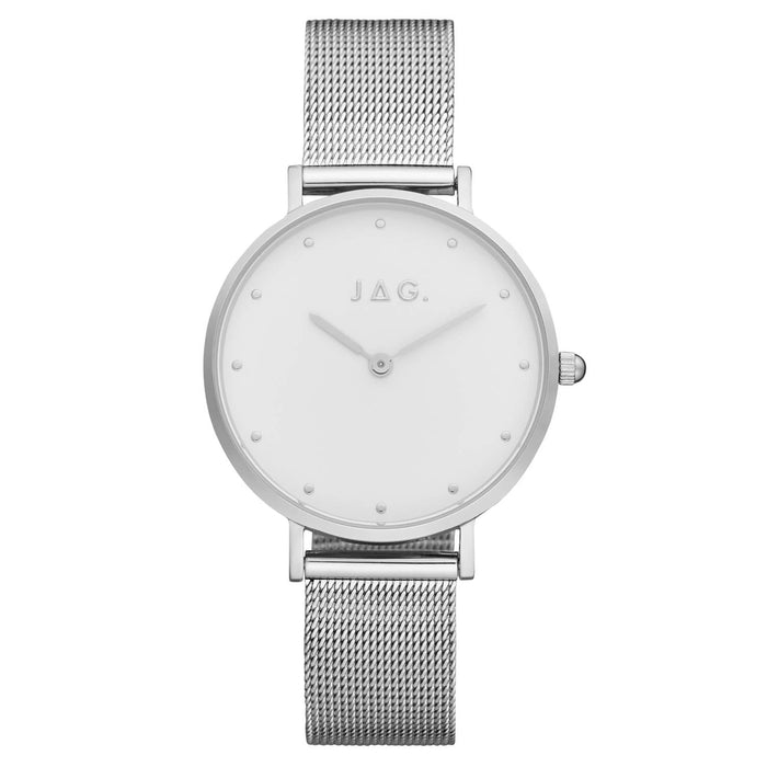 Jag Alice Silver Stainless Steel 32mm Watch