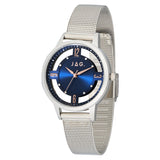 Jag Como Silver Stainless Steel Mesh 36mm Watch