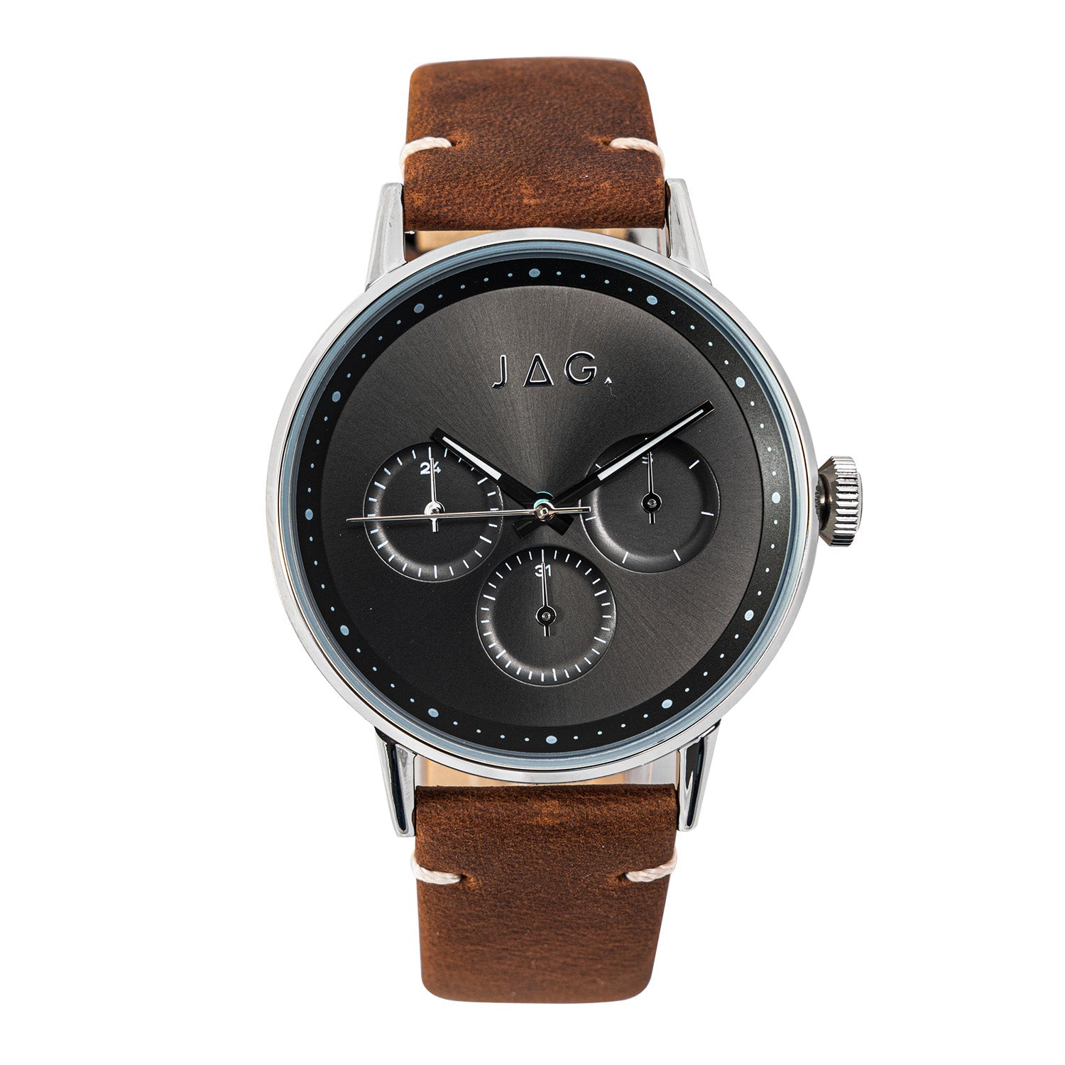 Jag Norwood Silver Stainless Steel 42mm Watch