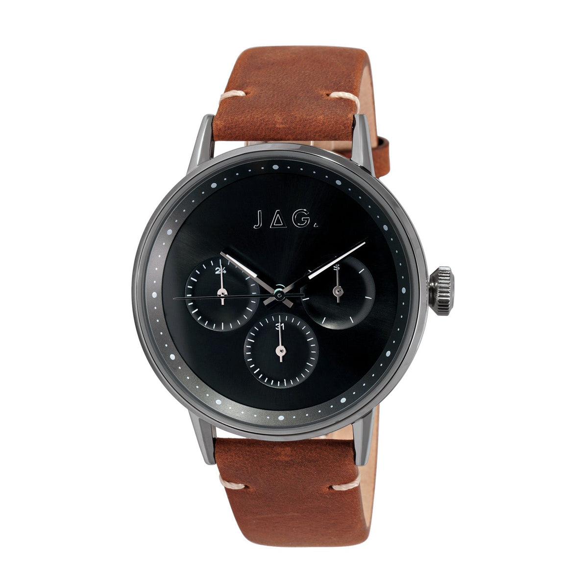 Jag Norwood Silver Stainless Steel 42mm Watch