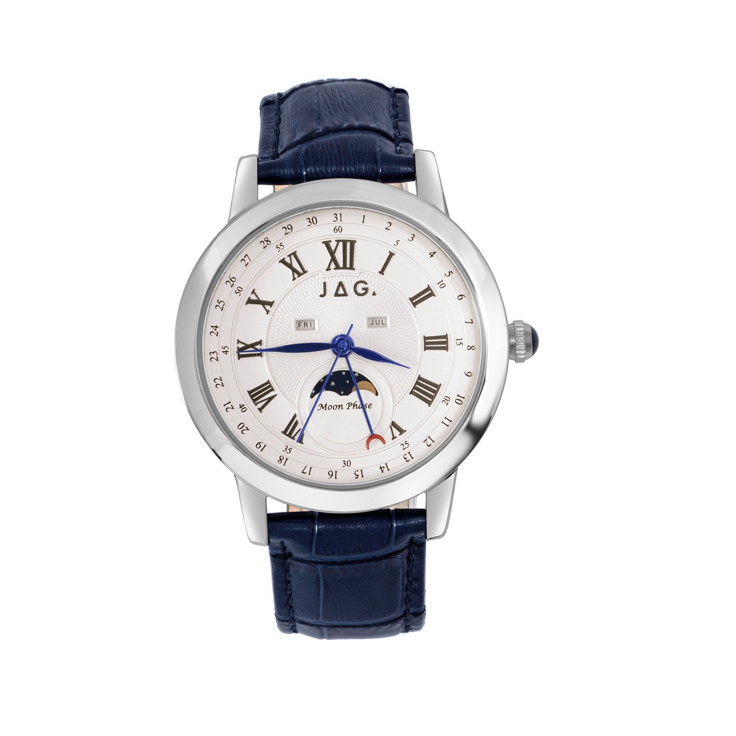 Jag Mosman Silver Stainless Steel 42mm Watch