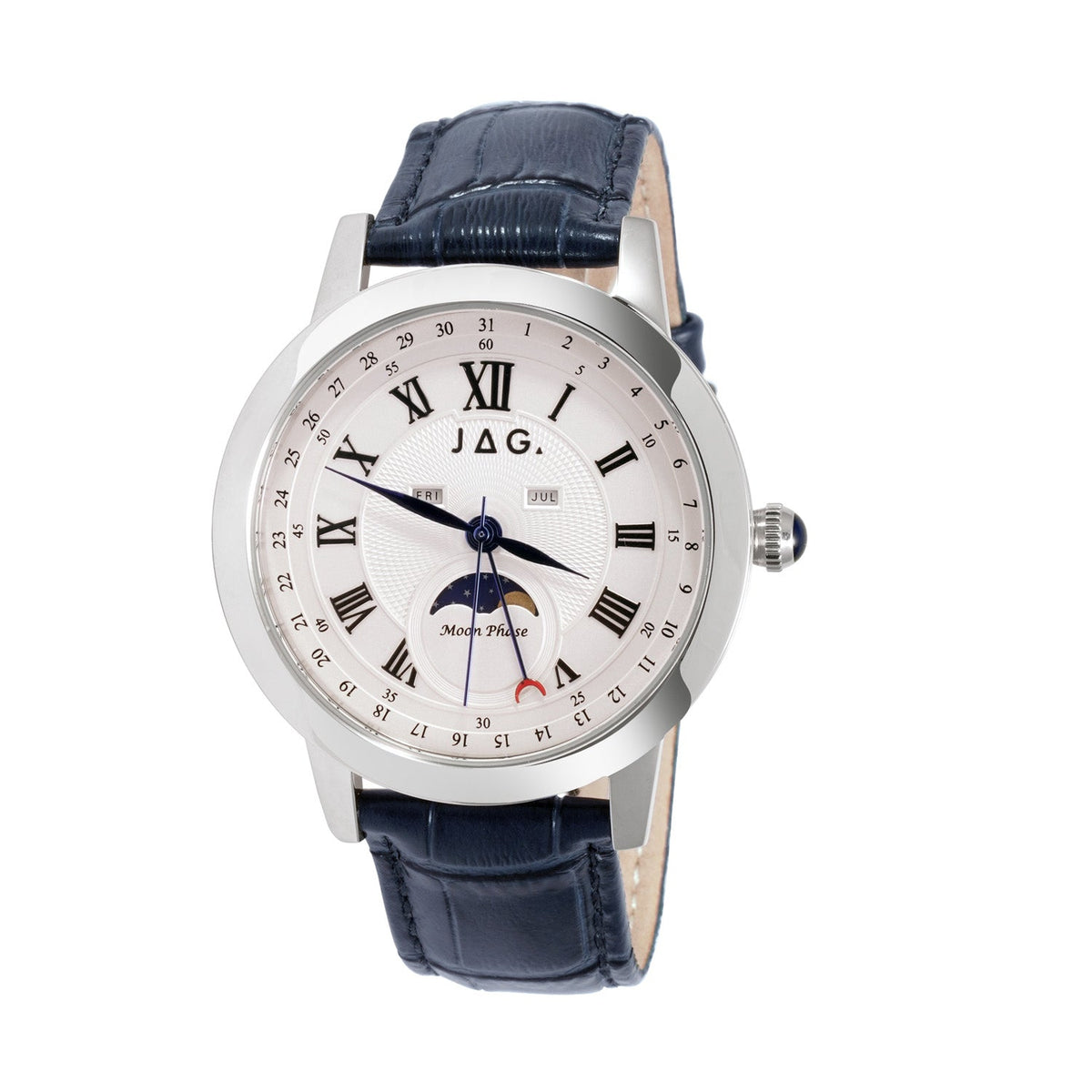Jag Mosman Silver Stainless Steel 42mm Watch