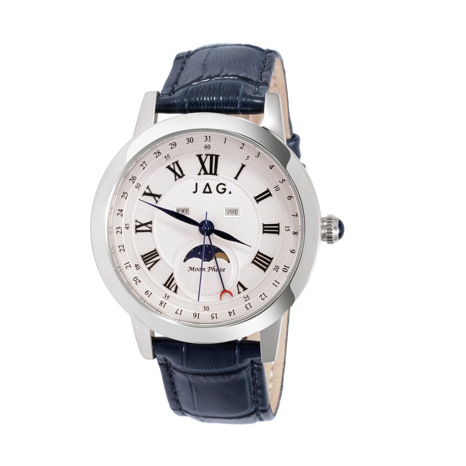 Jag Mosman Silver Stainless Steel 42mm Watch
