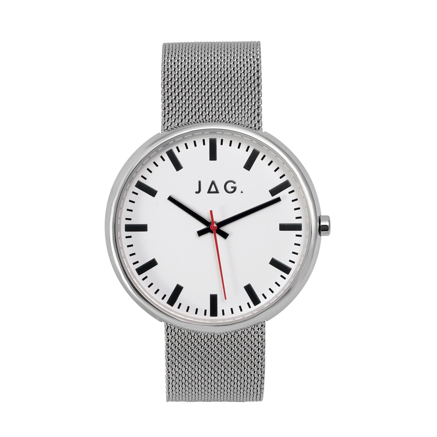 Jag Glebe Silver Stainless Steel 42mm Watch