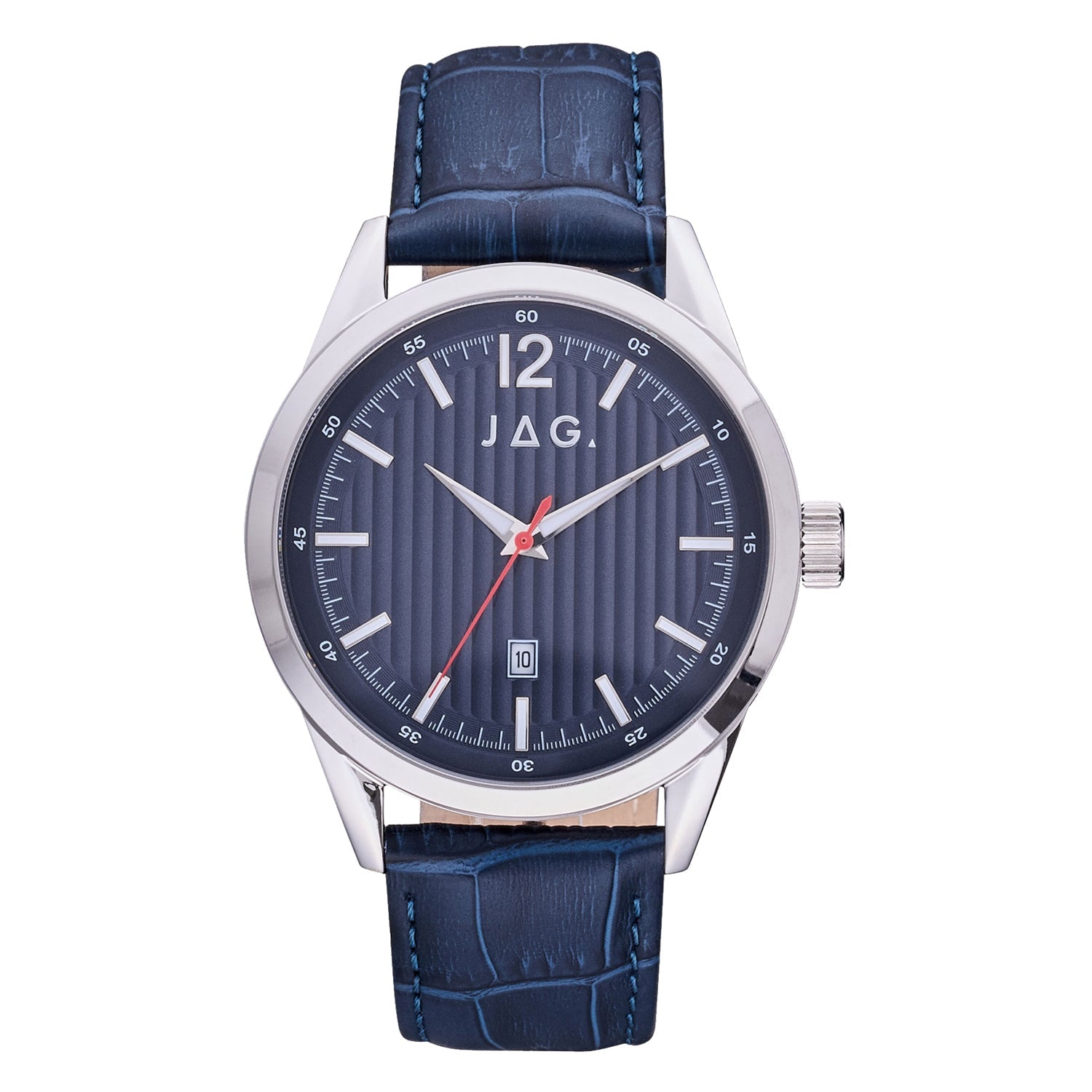Jag Colo Silver Stainless Steel 44mm Watch