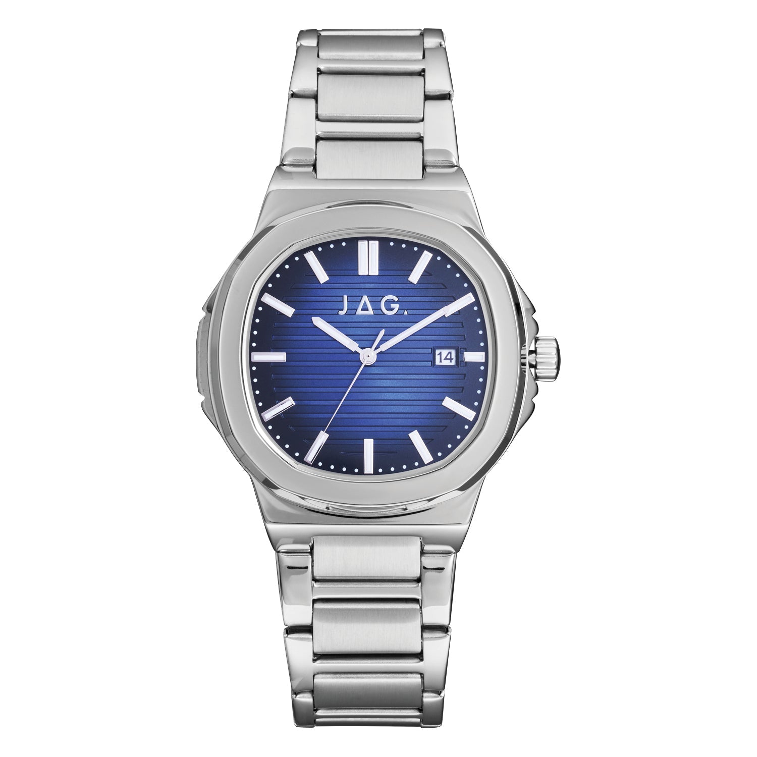 Jag Eaton Silver Alloy 42mm Watch