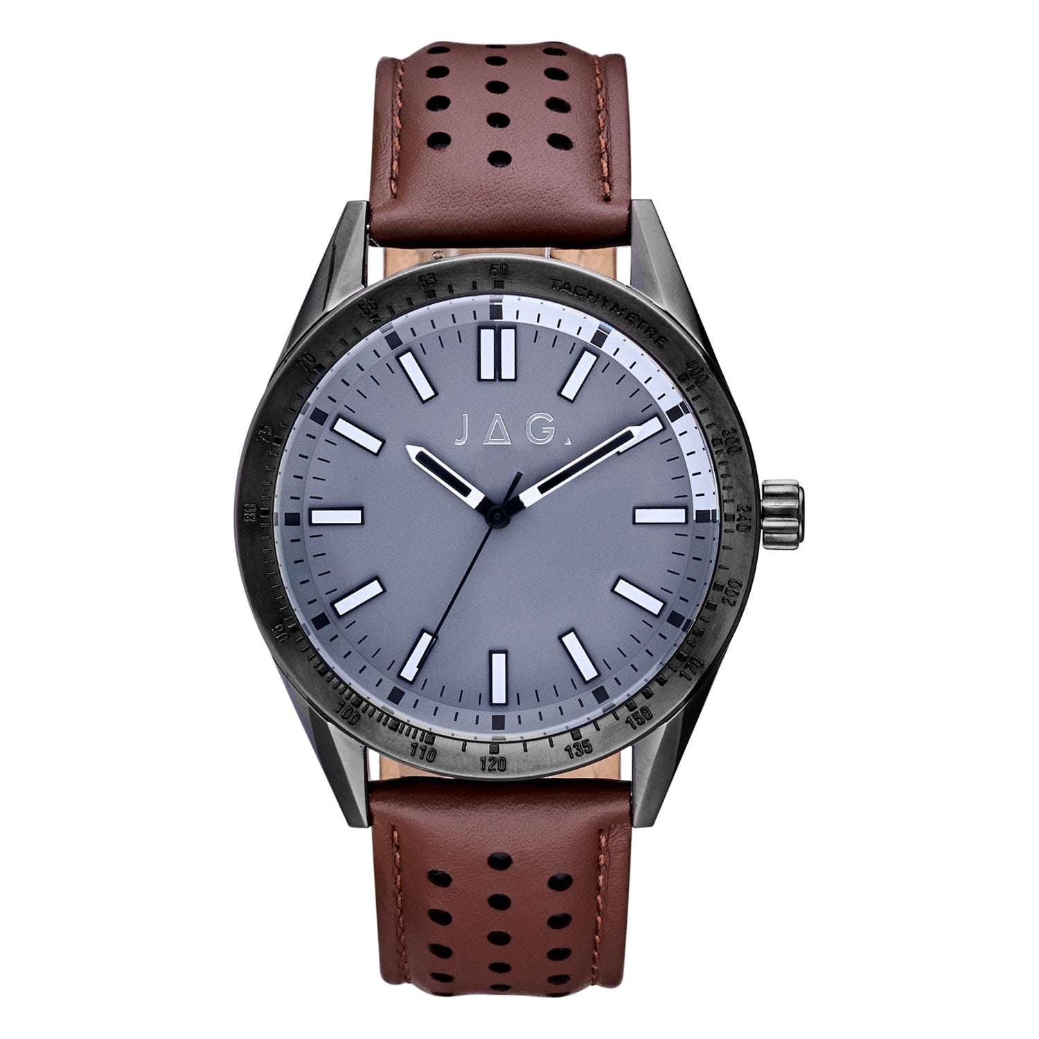 Jag Sandown Brown Stainless Steel 44mm Watch