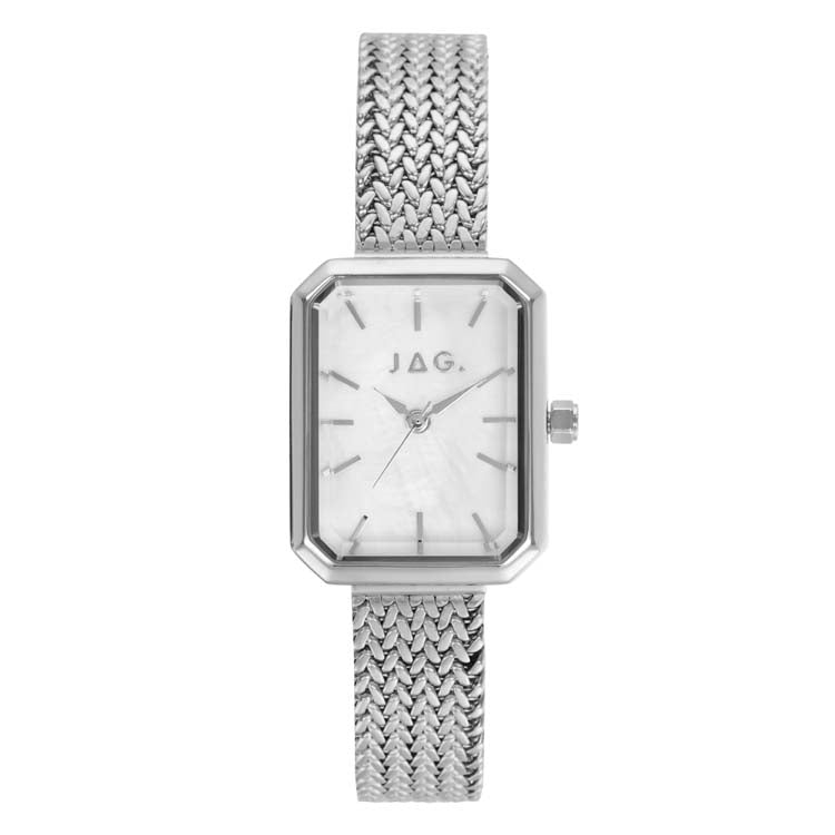 Jag Balmain White Mother Of Pearl Alloy 20.5mm Watch