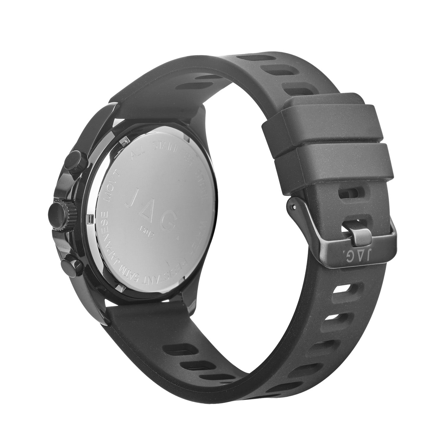 JAG Beachport Mens Black Dial 46mm Black Watch