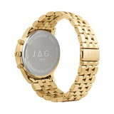JAG Albany Mens Black Dial 45mm Gold Watch