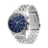 JAG Albany Mens Blue Dial 45mm Silver Watch