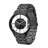 JAG Gerroa Mens Black Dial 43mm Silver Watch
