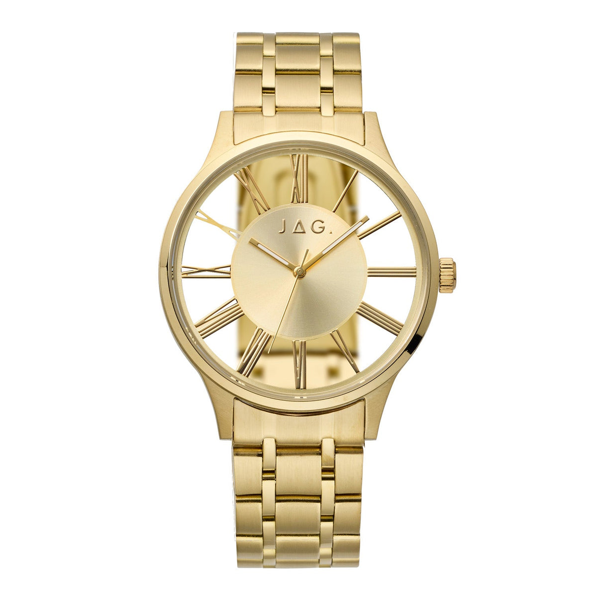 JAG Gerroa Mens Gold Dial 43mm Gold Watch