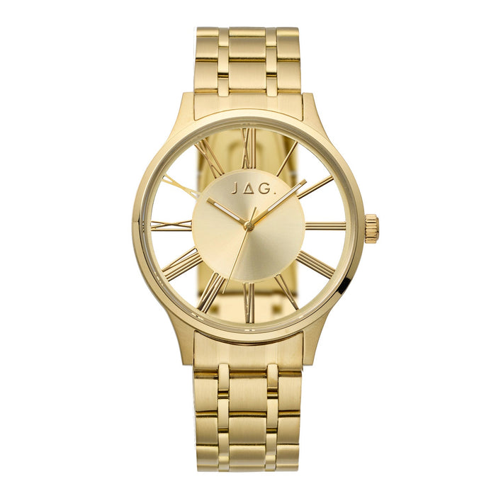 JAG Gerroa Mens Gold Dial 43mm Gold Watch