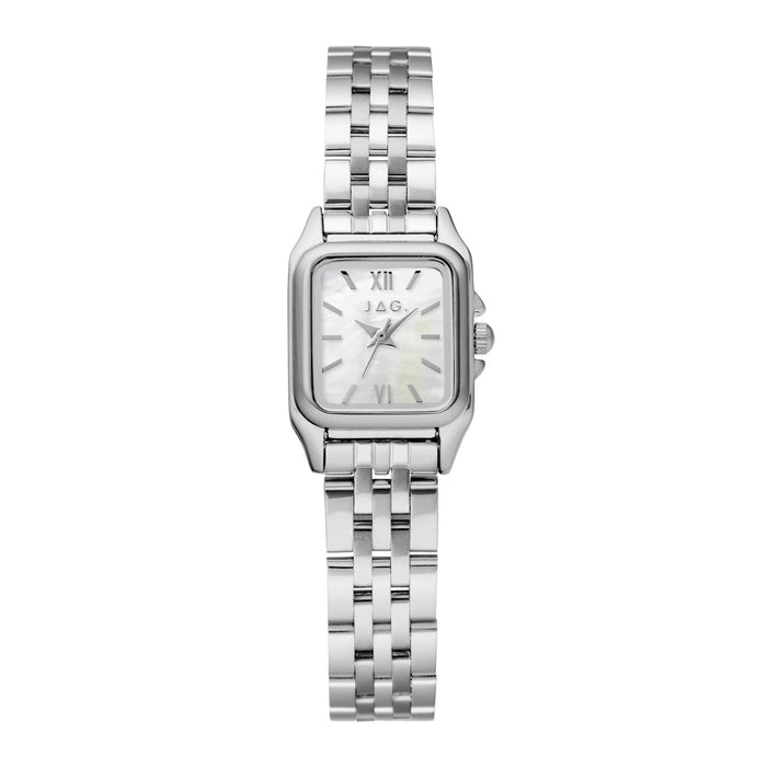 JAG Berrima Womens White MOP Dial 20.3mm Silver Watch