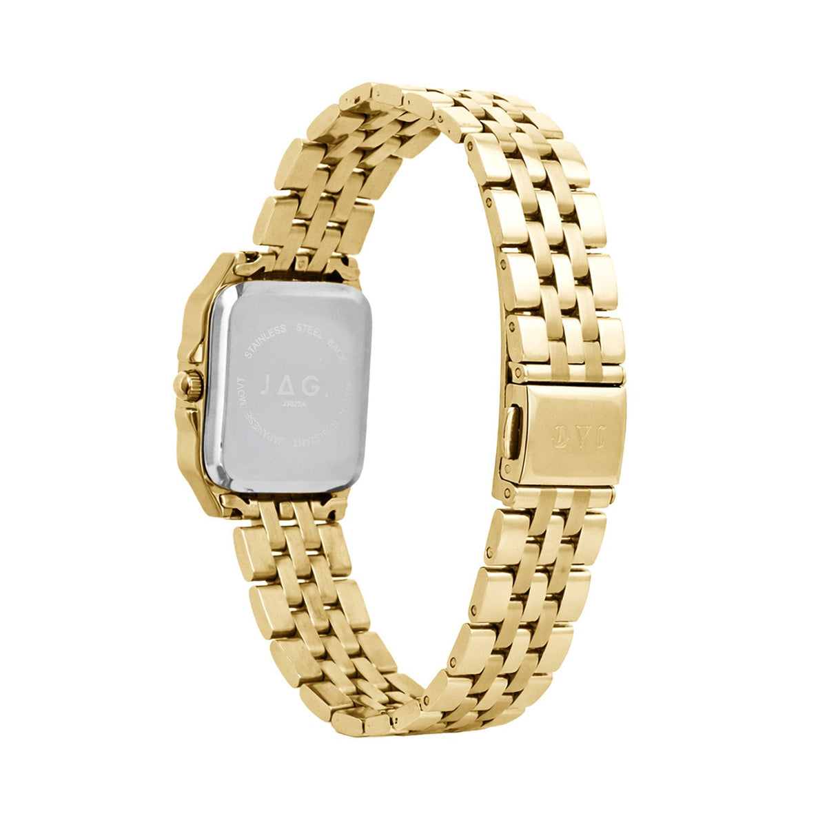 JAG Berrima Womens White MOP Dial 20.3mm Gold Watch