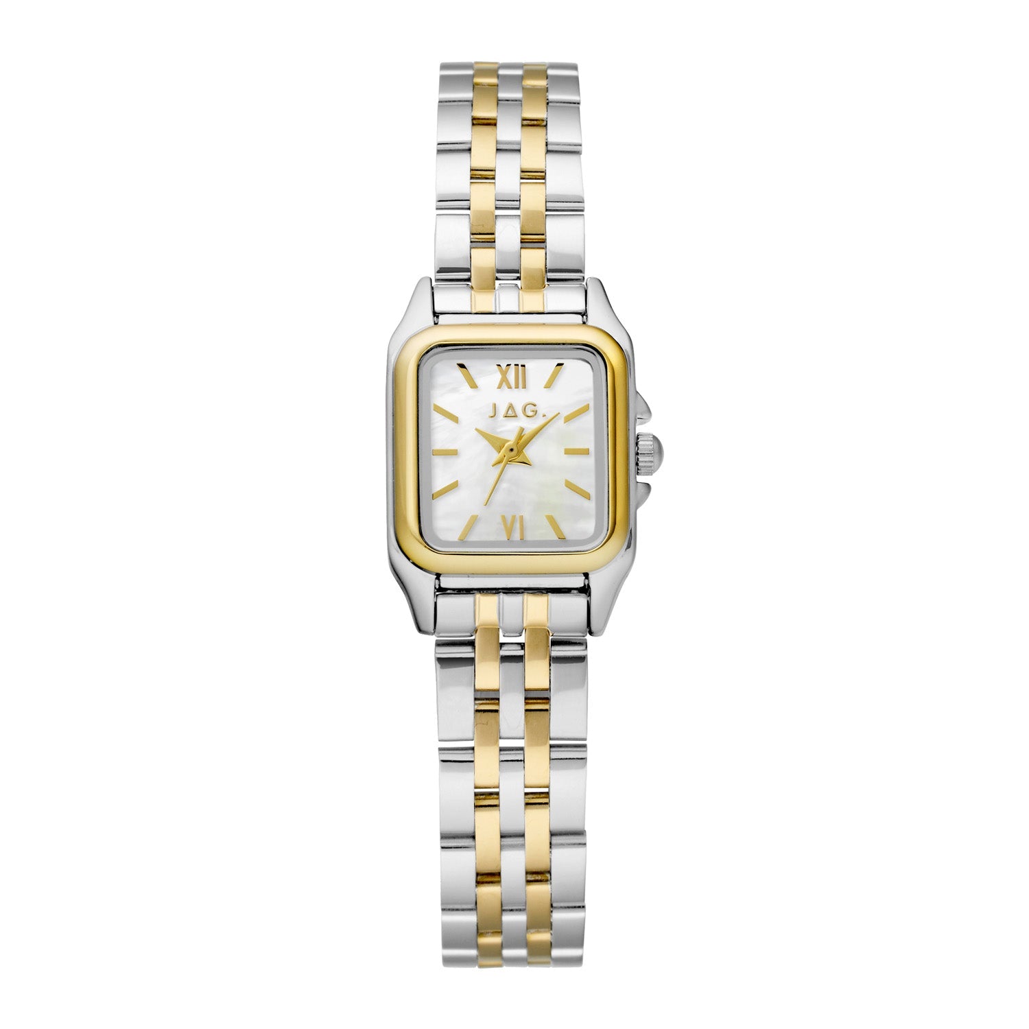 JAG Berrima Womens White MOP 20.3mm Two-Tone Watch
