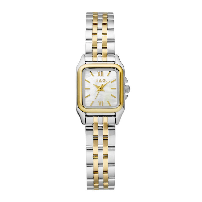 JAG Berrima Womens White MOP 20.3mm Two-Tone Watch