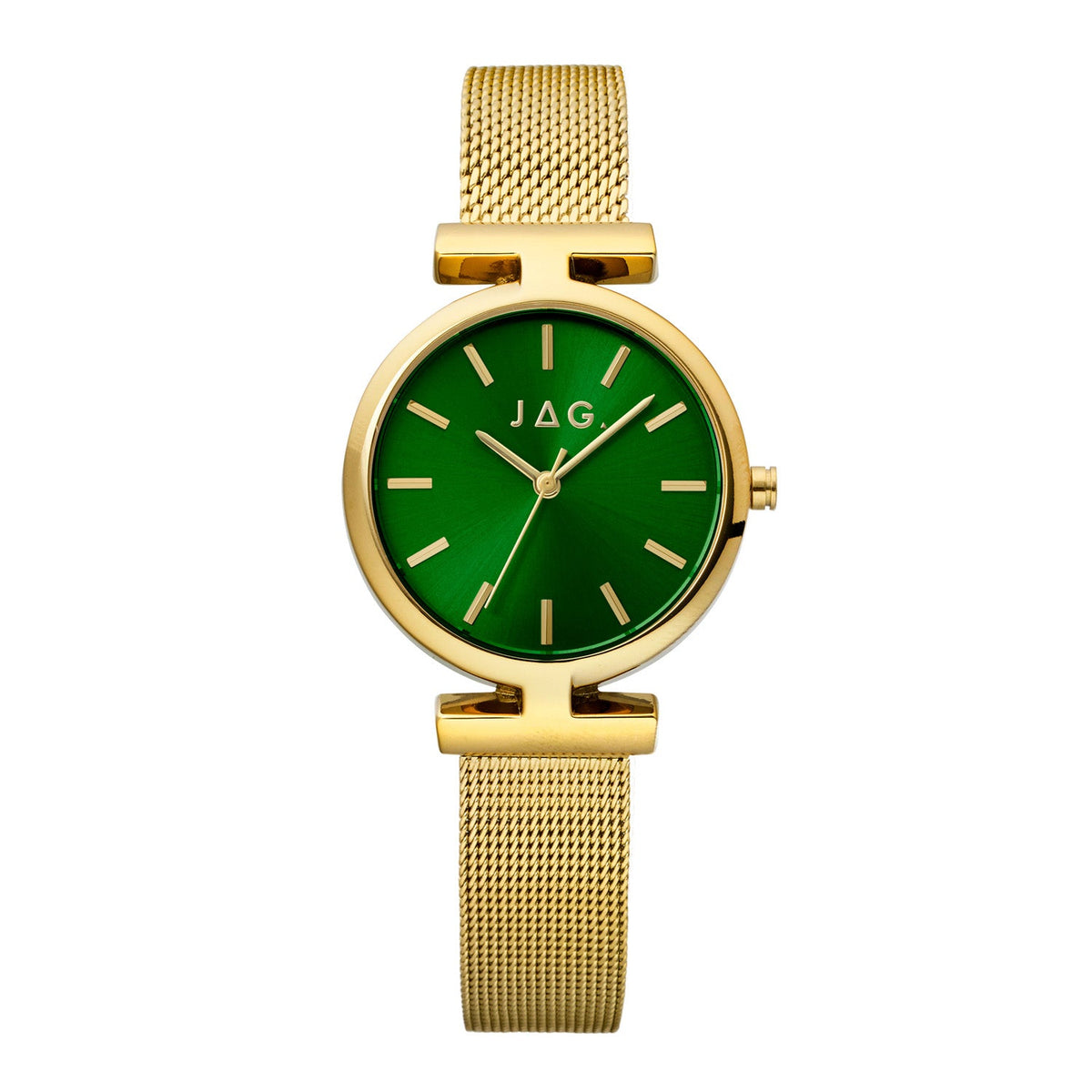 JAG Mudgee Womens Green Dial 35mm Gold Watch