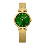 JAG Mudgee Womens Green Dial 35mm Gold Watch