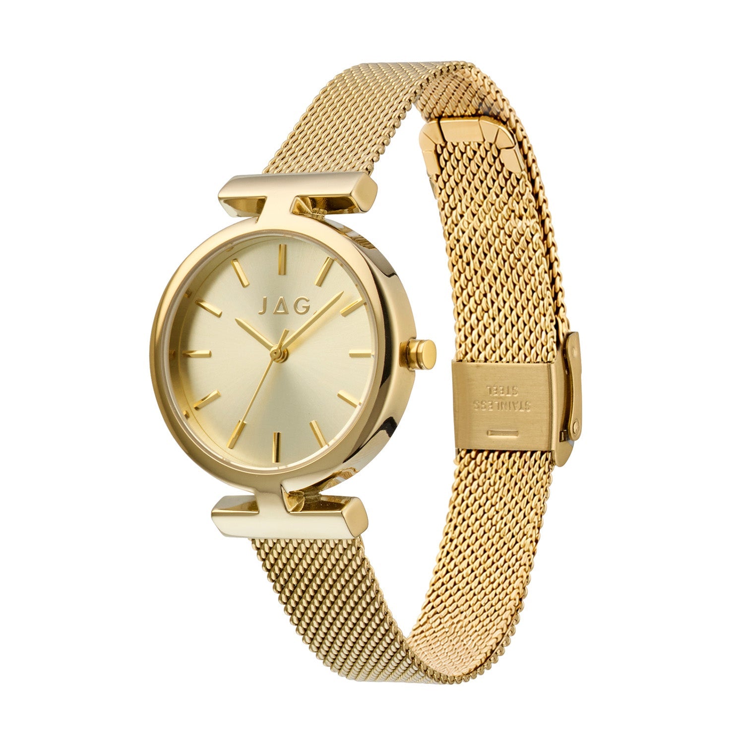 JAG Mudgee Womens Gold Dial 35mm Gold Watch