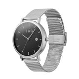 JAG Ryan Mens Black Dial 43mm Silver/Black Watch Set