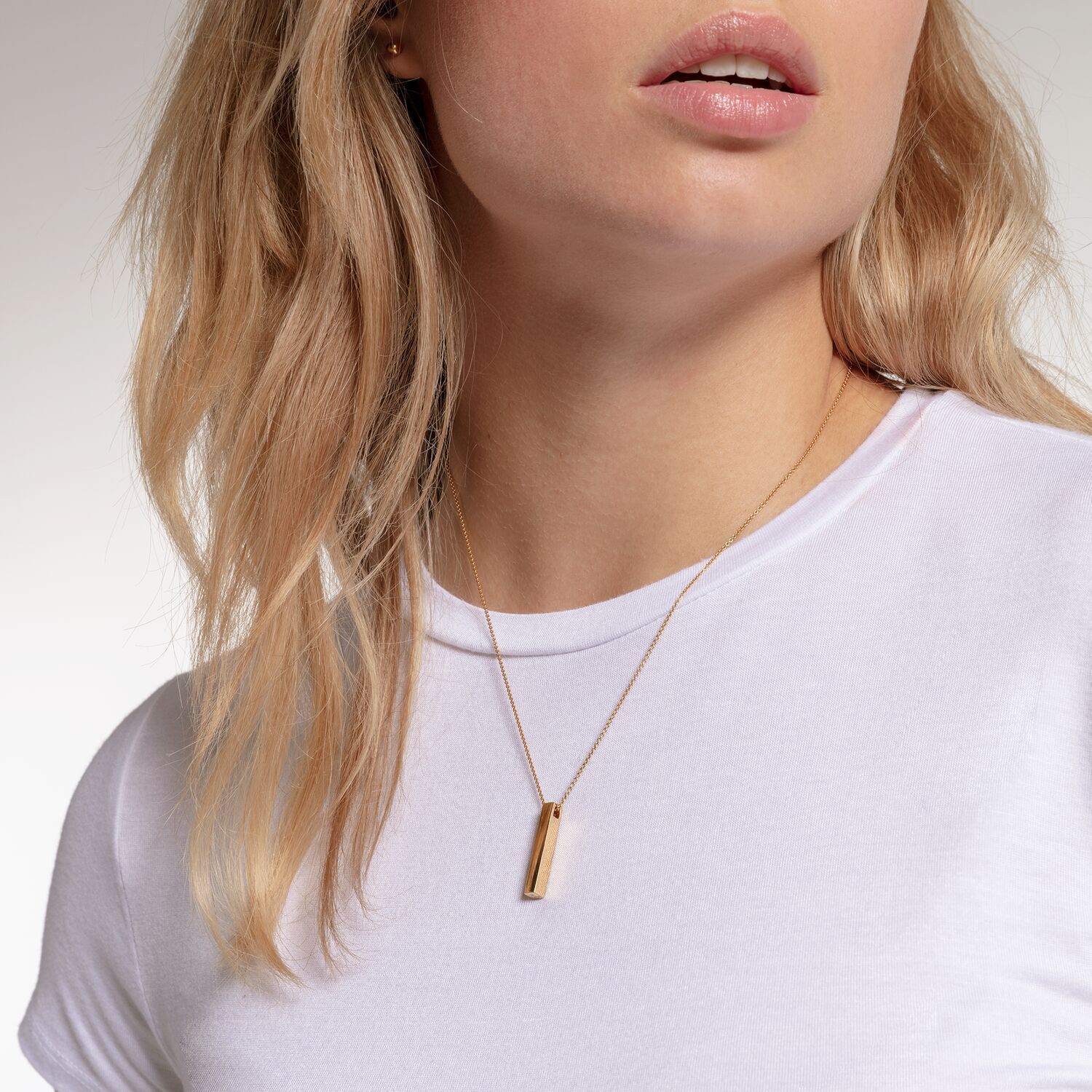 THOMAS SABO Necklace Golden Cuboid