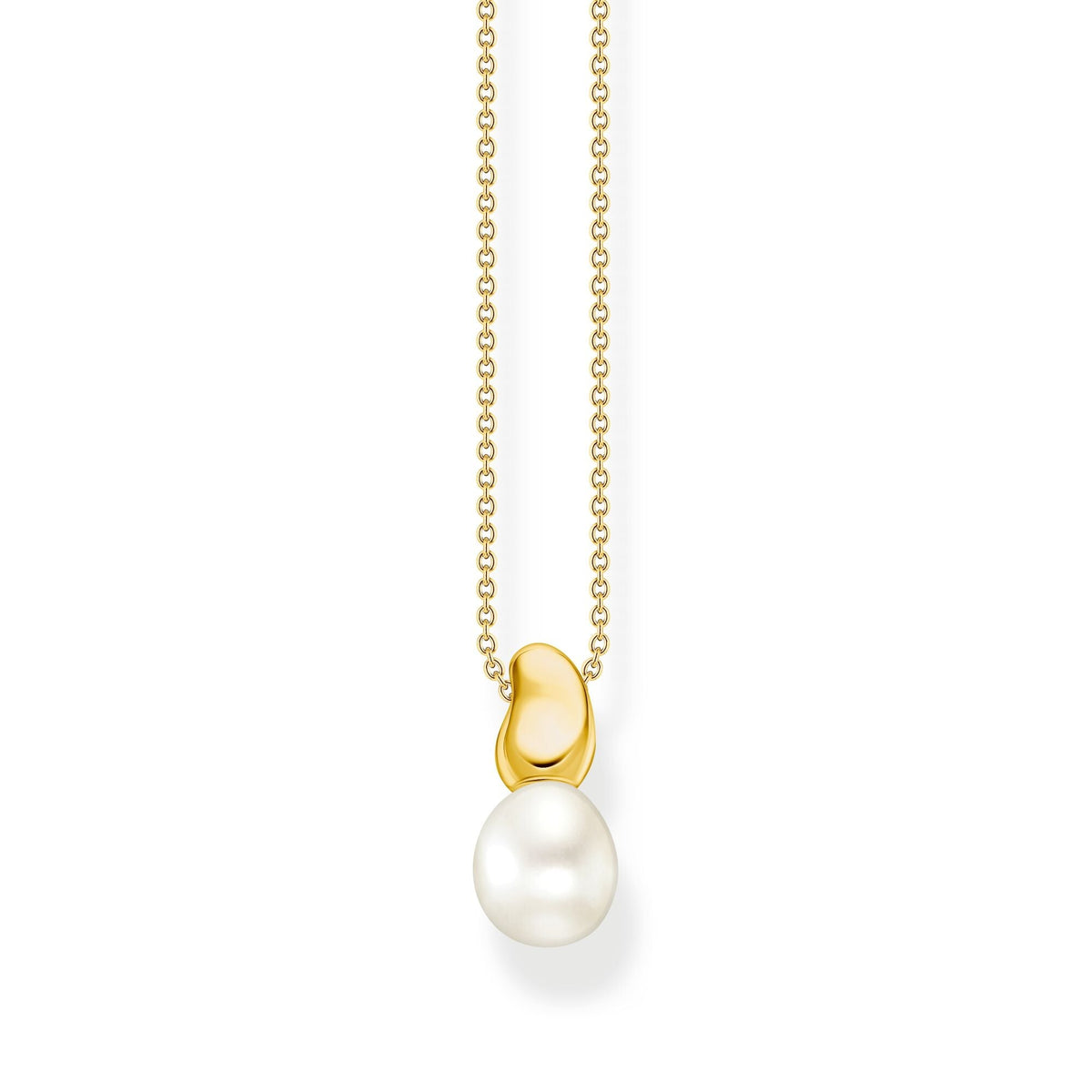 THOMAS SABO Necklace with Pearl Pendant in Gold