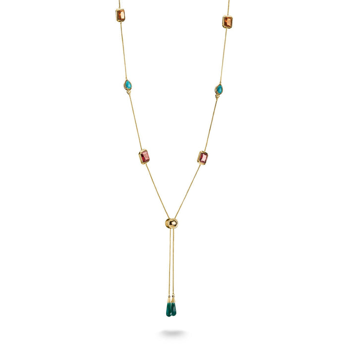 THOMAS SABO Y Necklace with Multi-coloured Stones