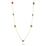 THOMAS SABO Y Necklace with Multi-coloured Stones
