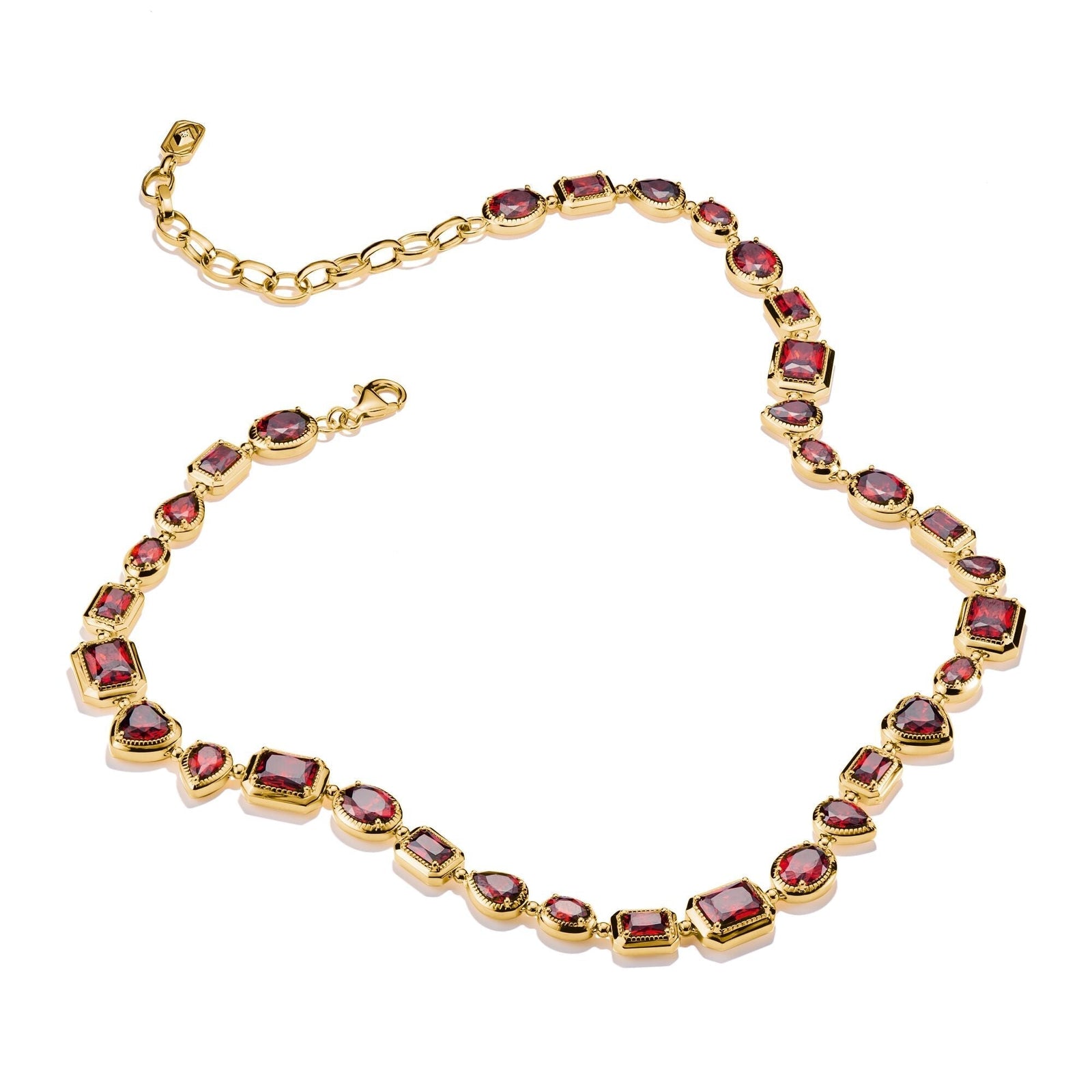 THOMAS SABO Elyndra Necklace with Red Stones
