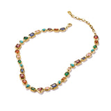 THOMAS SABO Necklace with Multi-coloured Faceted Stones