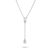 THOMAS SABO Y Necklace with White Zirconia Stones Silver
