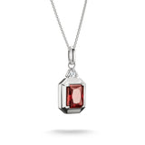 THOMAS SABO Necklace with Red Octagon Zirconia Pendant