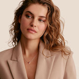 THOMAS SABO Necklace with Red Heart Stone Silver