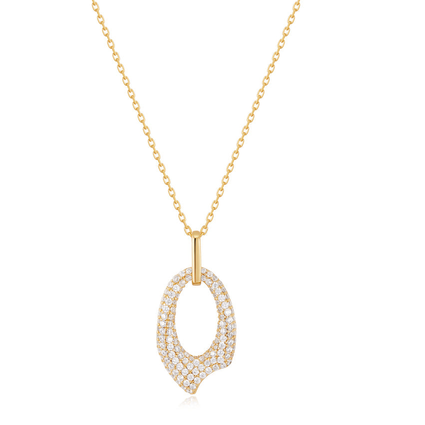 Ania Haie Pave Arrow Pendant